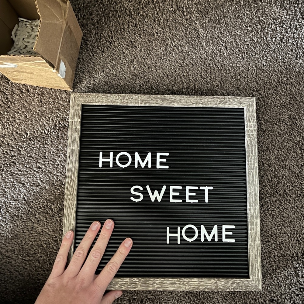 Quality letter board and letters